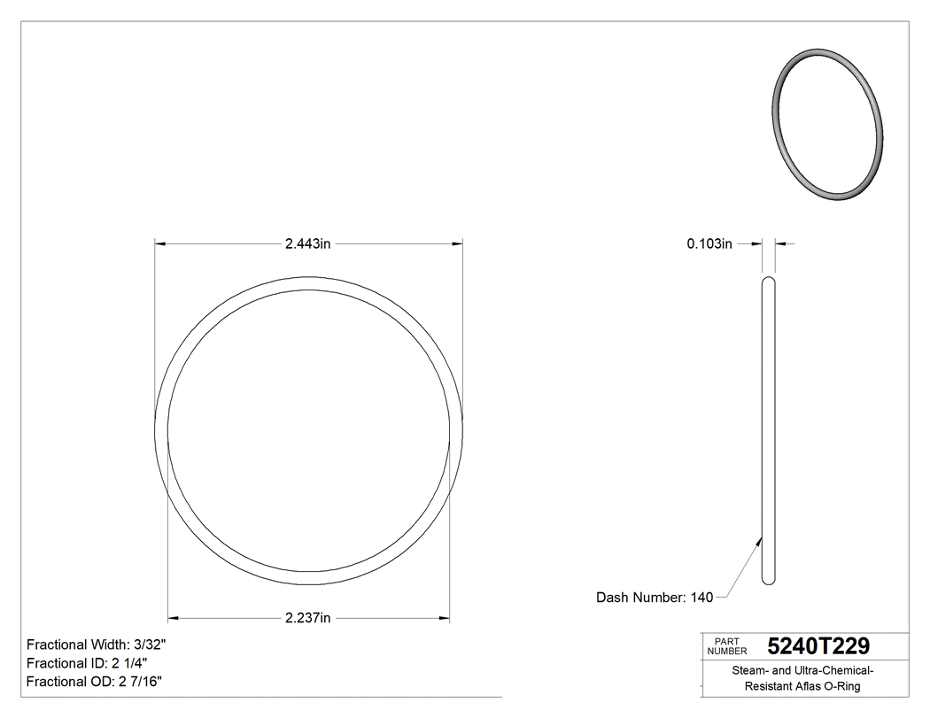 Technical drawing - 5240T229
